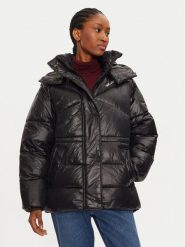 KARL LAGERFELD Kurtka puchowa 246W1510 Czarny Regular Fit. Czarne kurtki damskie KARL LAGERFELD, l, bez wzorów, z puchu, bez kaptura. Za 1,609.00 zł.