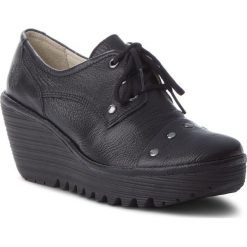 Półbuty FLY LONDON - Yotifly P500904000 Black. Czarne półbuty damskie Fly London, z materiału. Za 499.00 zł.