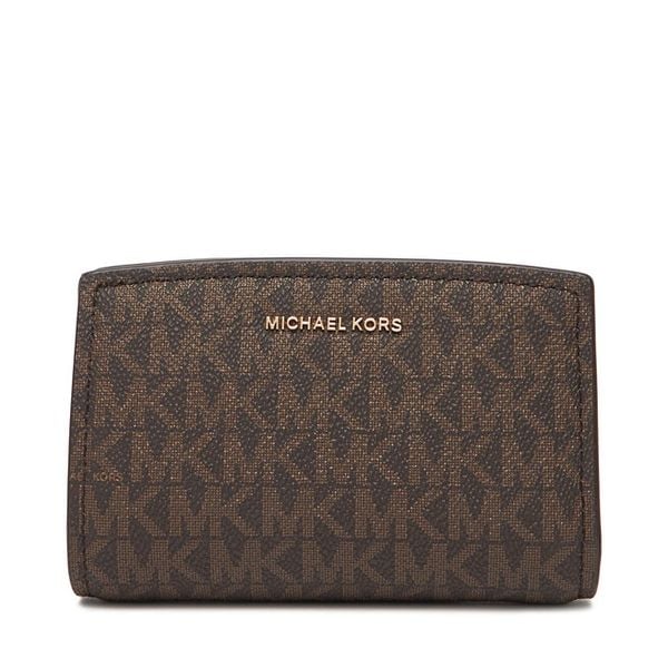Portfel MICHAEL Michael Kors. Brązowe portfele damskie MICHAEL Michael Kors, bez wzorów. Za 502.99 zł.