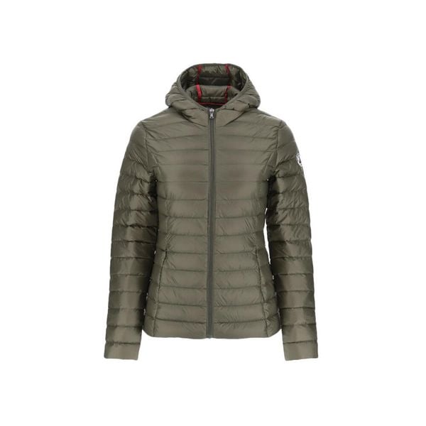 Damska kurtka z kapturem JOTT Nico Noos. Zielone kurtki damskie jott, bez wzorów, z puchu, z kapturem. Za 404.99 zł.