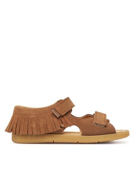 Mrugała Sandały Indian Summer 1345/5-30 Brązowy. Brązowe sandały chłopięce Mrugała, ze skóry, bez zapięcia. Za 349.99 zł.