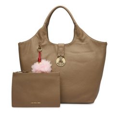 Torebka LOVE MOSCHINO. Brązowe torebki do ręki damskie Love Moschino, bez wzorów, bez dodatków. Za 1,119.00 zł.