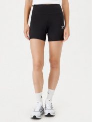 Adidas Kolarki Essentials JD1548 Czarny Slim Fit. Czarne szorty sportowe damskie Adidas, m, bez wzorów, z bawełny, sportowe. Za 99.99 zł.