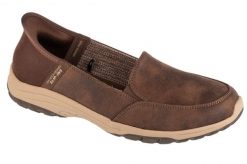 Buty sportowe Sneakersy damskie, Slip-Ins: Reggae Fest 2.0 - Classically. Brązowe obuwie sportowe damskie Skechers, bez wzorów, z materiału, trekkingowe. Za 319.99 zł.