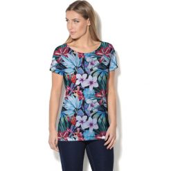Colour Pleasure Koszulka CP-034 162 niebiesko-zielona r. XL/XXL. Bluzki damskie marki Colour Pleasure. Za 63.00 zł.