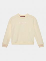 Tommy Hilfiger Bluza Monotype KG0KG07722 D Beżowy Relaxed Fit. Brązowe bluzy dla dziewczynek Tommy Hilfiger, bez wzorów, z bawełny, bez ramiączek, bez kaptura. Za 259.99 zł.