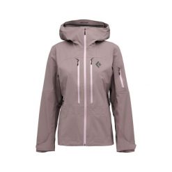 Kurtka narciarska damska izolowana Black Diamond Recon LT. Fioletowe kurtki sportowe damskie Black Diamond, na zimę, bez wzorów, bez kaptura, narciarskie. Za 1,618.00 zł.