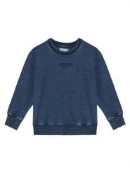 Guess Bluza L5YQ06 KCYC0 Granatowy Relaxed Fit. Niebieskie bluzy dla chłopców Guess, z aplikacjami, z bawełny, bez ramiączek, bez kaptura. Za 159.99 zł.