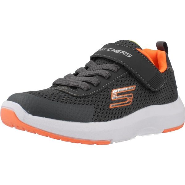 Buty sportowe Sneakersy chłopięce, Dynamic Tread. Szare buty sportowe chłopięce Skechers, bez wzorów, z syntetyku, bez zapięcia, trekkingowe, Skechers Sport. Za 179.99 zł.