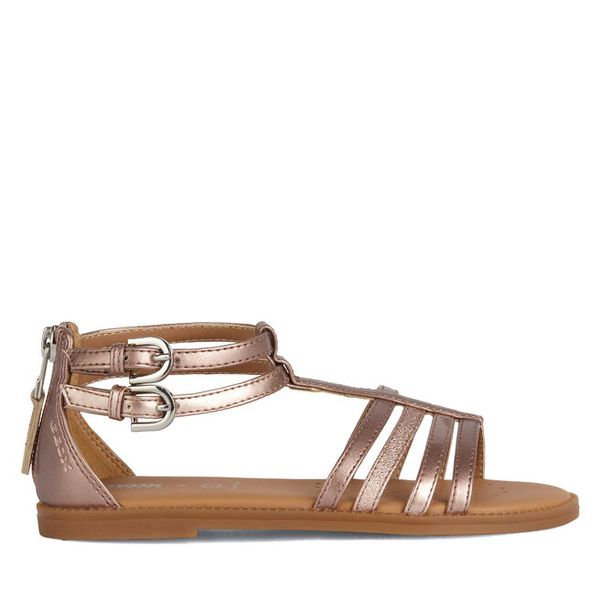 Sandały Geox. Żółte sandały dziewczęce Geox, bez zapięcia. Za 159.99 zł.