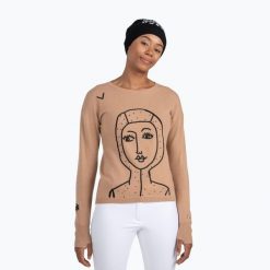 Sweter damski Rossignol Jcc Lina Pull. Brązowe swetry damskie Rossignol, bez wzorów, sportowe, bez kołnierzyka, bez ramiączek, bez kaptura. Za 869.99 zł.