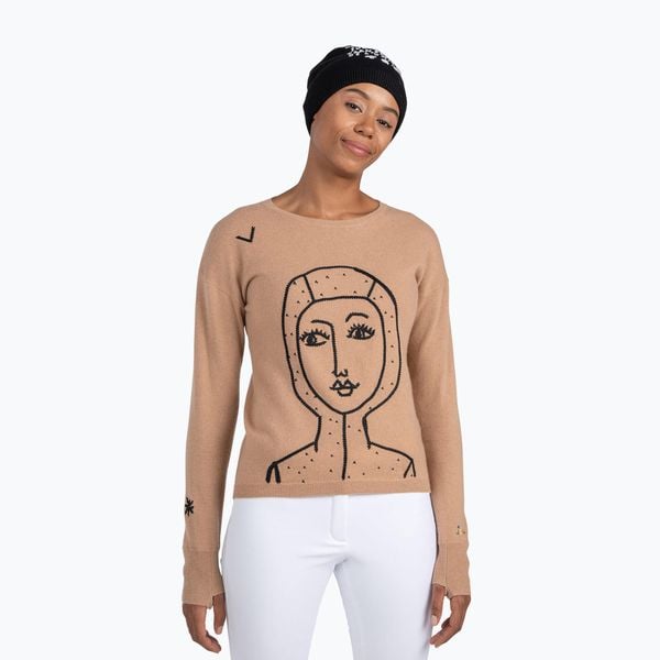 Sweter damski Rossignol Jcc Lina Pull. Brązowe swetry damskie Rossignol, bez wzorów, sportowe, bez kołnierzyka, bez ramiączek, bez kaptura. Za 869.99 zł.