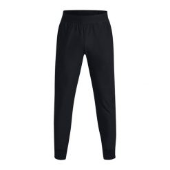 Spodnie do biegania męskie Under Armour Launch Pro. Czarne spodnie sportowe męskie Under Armour, m, bez wzorów, do biegania. Za 279.99 zł.