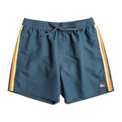 Szorty kąpielowe męskie Quiksilver Beach Please Volley 16". Niebieskie krótkie spodenki sportowe męskie Quiksilver, m, bez wzorów, z materiału, do pływania. Za 229.20 zł.