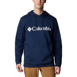 Bluza Sportowa Z Kapturem Męska Columbia Csc Basic Logo. Niebieskie bluzy męskie Columbia, l, bez wzorów, z kapturem. Za 277.99 zł.