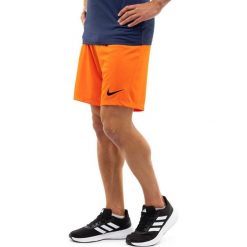 Spodenki sportowe męskie Nike Dry Park III NB K. Zielone krótkie spodenki sportowe męskie Nike, m, bez wzorów, do piłki nożnej, dri-fit (nike). Za 63.00 zł.