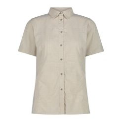 Koszula damska turystyczne CMP 34S6206. Brązowe koszule damskie CMP, s, bez wzorów, sportowe, bez kołnierzyka, bez ramiączek. W wyprzedaży za 209.05 zł.