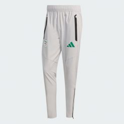 Spodnie Algieria Tiro Tech. Szare spodnie sportowe męskie Adidas, l, bez wzorów, z elastanu, do biegania. Za 329.00 zł.