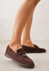 Brązowe Mokasyny z Imitacji Zamszu z Ozdobną Aplikacją Tasseli. Brązowe mokasyny damskie Born2be, biznesowe. Za 89.99 zł.