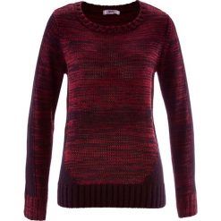 Sweter, długi rękaw bonprix czerwony klonowy melanż. Swetry damskie marki bonprix. Za 79.99 zł.