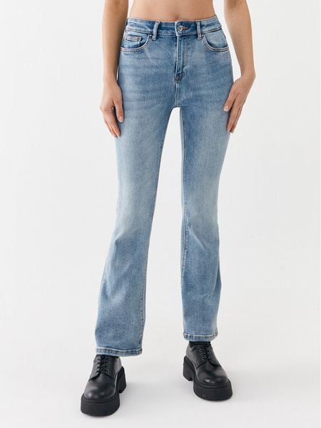 ONLY Jeansy 15244147 Niebieski Flared Fit. Niebieskie jeansy damskie Only. Za 161.99 zł.