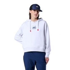 Bluza damska z kapturem Rossignol Waterfall. Białe bluzy damskie Rossignol, s, bez wzorów, z bawełny, z kapturem. Za 391.00 zł.