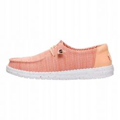 HEYDUDE Damskie Mokasyny Wendy Stretch Sox. Białe mokasyny damskie Hey dude, z materiału. Za 259.00 zł.