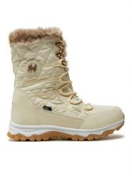 Leaf Śniegowce Avesta LAVES201Q Beżowy. Brązowe buty zimowe dziewczęce Leaf, z tworzywa sztucznego, bez zapięcia. Za 399.99 zł.