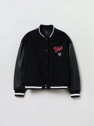 OVS Kurtka bomber 1817850 Czarny Regular Fit. Czarne kurtki i płaszcze dla dziewczynek OVS, bez wzorów, z syntetyku, bez kaptura. Za 139.99 zł.