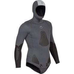 Kurtka do łowiectwa podwodnego męska Subea SPF 500 z neoprenu 3 mm. Szare buty sportowe męskie SUBEA, m, bez wzorów, z gumy, sportowe, bez kaptura. Za 399.99 zł.