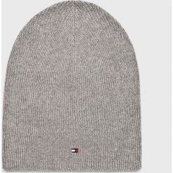 Tommy Hilfiger - Czapka. Szare czapki i kapelusze damskie Tommy Hilfiger, z bawełny. Za 159.90 zł.