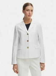 Tommy Hilfiger Marynarka WW0WW49335 Biały Slim Fit. Białe żakiety damskie Tommy Hilfiger, bez wzorów, z syntetyku. Za 1,199.00 zł.