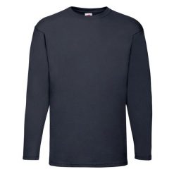 Męska Koszulka Z Długim Rękawem Valueweight. Niebieskie koszulki sportowe męskie Fruit of the Loom, l, bez wzorów, bez kołnierzyka, bez ramiączek, trekkingowe. Za 40.99 zł.