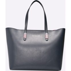 Tommy Hilfiger - Torebka skórzana. Szare torby na ramię damskie marki Tommy Hilfiger. Za 1,149.00 zł.