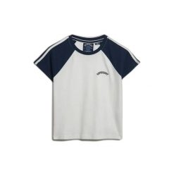 Koszulka damska Superdry Essential Logo Retro. Brązowe t-shirty damskie Superdry., l, bez wzorów, retro, bez kołnierzyka. Za 133.15 zł.