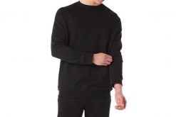 Bluza dresowa sportowa męska Asics BL Sweat Crew. Czarne bluzy męskie Asics, m, bez wzorów, z bawełny, bez kaptura. Za 129.99 zł.