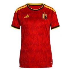 Koszulka podstawowa Belgium 26. Czerwone koszulki sportowe damskie Adidas, bez wzorów, bez kołnierzyka, bez ramiączek, do piłki nożnej, climacool (adidas). Za 439.00 zł.