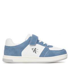 Sneakersy Calvin Klein. Białe trampki i tenisówki chłopięce Calvin Klein, bez wzorów, bez zapięcia. Za 319.99 zł.
