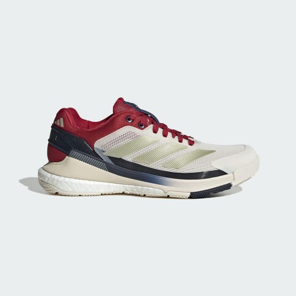 Buty Crazyquick BOOST Padel. Białe obuwie sportowe damskie Adidas, bez wzorów, z materiału. Za 699.00 zł.