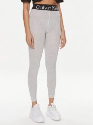 Calvin Klein Legginsy 701226027 Szary Slim Fit. Szare legginsy damskie Calvin Klein, s, bez wzorów, z syntetyku. Za 79.99 zł.