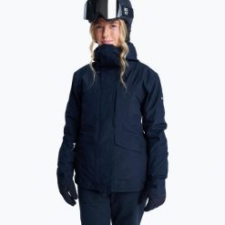 Kurtka snowboardowa damska ROXY Gore-Tex Stormday. Czarne kurtki sportowe damskie Roxy, na zimę, l, bez wzorów, z gore-texu, bez kaptura, snowboardowy, gore-tex. Za 1,644.55 zł.