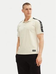 EA7 Emporio Armani Polo 7M000139 AF10375 U1079 Écru Regular Fit. Koszulki polo męskie EA7 Emporio Armani, m, bez wzorów, z bawełny, bez ramiączek. Za 229.99 zł.
