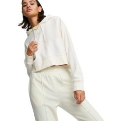 Bluza z kapturem Puma Classics Cropped Hoodie, Kobiety. Białe obuwie sportowe damskie Puma, bez wzorów, z bawełny, na fitness i siłownię. Za 290.00 zł.