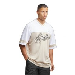 T-shirt z dekoltem w serek z dzianiny Starter. Brązowe t-shirty męskie Starter, m, bez wzorów, z dzianiny, bez kołnierzyka. Za 215.50 zł.