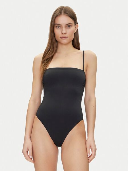 Calvin Klein Swimwear Strój kąpielowy Bandeau One Piece-Rp KW0KW02709 Czarny. Czarne kostiumy jednoczęściowe damskie Calvin Klein Swimwear, l, bez wzorów, z syntetyku. Za 299.99 zł.