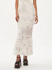 Marciano Guess Spódnica ołówkowa 4GGD17 6248A Écru Slim Fit. Spódnice damskie Marciano Guess, z aplikacjami, z syntetyku, ołówkowe. Za 539.99 zł.