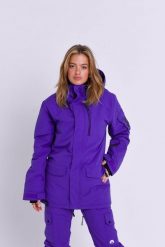 Kurtka narciarska i snowboardowa Yeh Girl - fioletowa. Fioletowe kurtki snowboardowe damskie OOSC, l, bez wzorów, z materiału, długie, z kapturem, narciarskie. Za 1,710.99 zł.