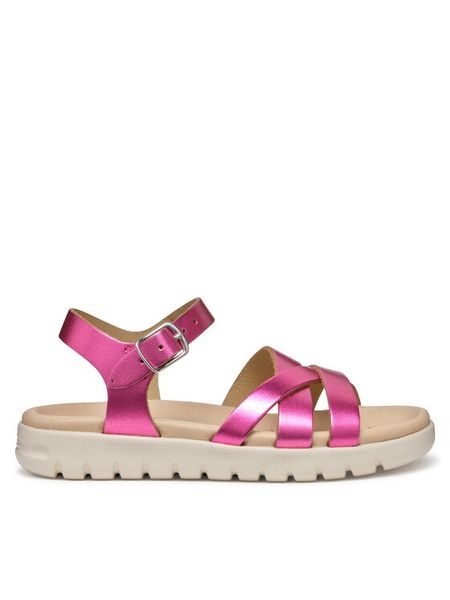 Geox Sandały J Soleima Gir J45GSA 000CF C8002 D Różowy. Czerwone sandały dziewczęce Geox, ze skóry, bez zapięcia. Za 329.99 zł.