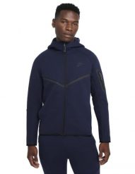 Bluza na co dzień męska Nike HV0949451. Niebieskie bluzy sportowe męskie Nike, m, bez wzorów, z bawełny, z kapturem, do biegania. Za 558.00 zł.