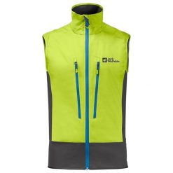 Kamizelka turystyczna męska Jack Wolfskin Alpspitze softshell. Zielone koszulki sportowe męskie Jack Wolfskin, m, bez wzorów, z poliamidu, bez kołnierzyka, bez ramiączek, trekkingowe. Za 438.00 zł.